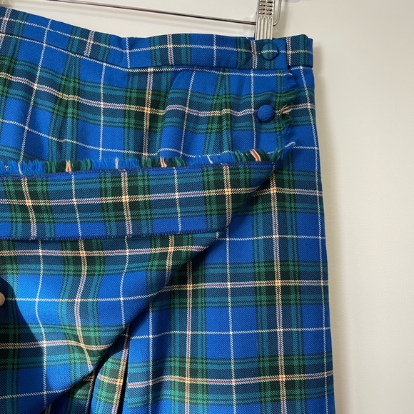 VINTAGE Nova Scotia Tartan Pure Wool Pleated Wrap Skirt - Picture 6 of 8